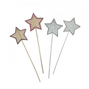 [Numero74]Glitter star magic wand_dusty pink
